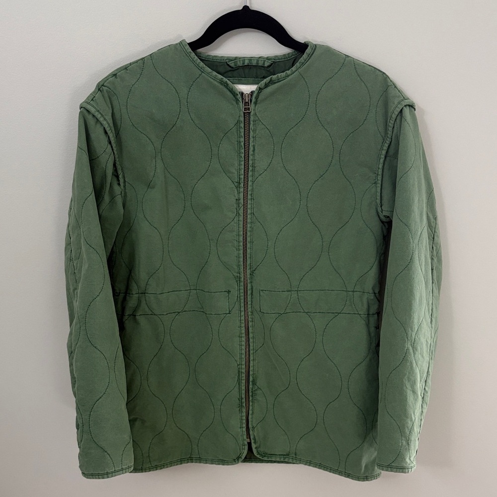 Universal Thread Olive Quilted Zip Up Jacket XS NWOT